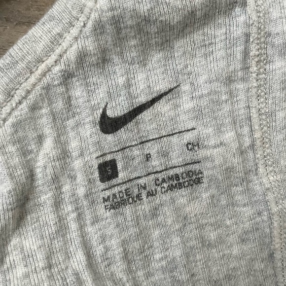 [Nike] Yoga Off Mat Ribbed Tank Top Grey Small - Picture 9 of 9